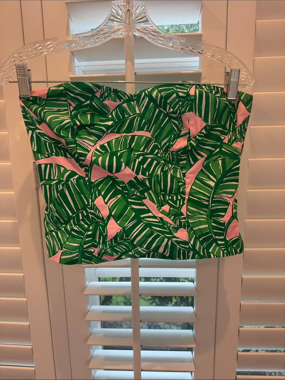 Lilly Pulitzer Kylo Strapless Bustier Top in Let’s Go Bananas